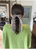 お呼ばれ編み下ろしスタイル