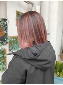 バレイヤージュ/クリアピンク
