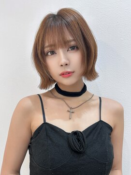 シー バイ ロンド 新宿(Sea by Lond) ミディアム×暗めカラー[デザインカラー/フェイスフレーミング]