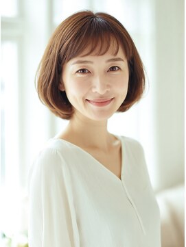 シュガー ヘアアンドネイル 仙台(SUGAR) 30代40代透明感◎白髪ぼかしハイライト×レイヤーボブ秋カラー