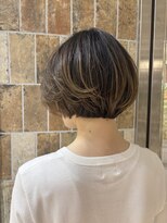 ピークアブー アヴェダ アトレ恵比寿(PEEK-A-BOO AVEDA) グラデーションボブワンカールボブハイライトデザイン