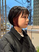 ゴーズゴー 吉祥寺(e)店(go s go)&nbsp;ショートボブ/イヤリングカラー/モーヴピンク