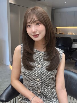 ロンド ロワール 門前仲町(Lond Loire) 韓国レイヤーカット/くびれ巻き/前髪顔周り/セミディ[門前仲町]