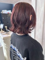 キャアリー(Caary) 福山人気カシスピンク簡単こなれニュアンスパーマゆるふわ小顔
