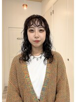 ラナ ナカガワ(Lana NAKAGAWA)&nbsp;Beforeも/ミディアムパーマ/バッサリパーマ/くるくるパーマ