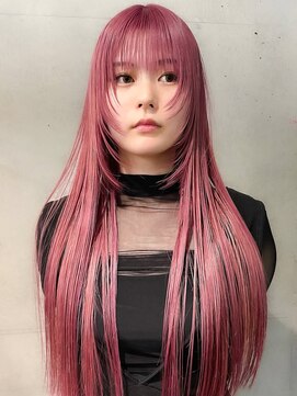 キャロルガーデンズ ボコカ 表参道(Carroll Gardens bococa) ピンク　ハッシュカット　小顔レイヤーカット【azu指名】