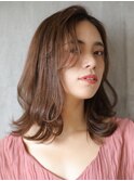 流れる前髪が心地いいミディアムvol.2