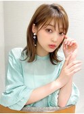 松宮錦糸町/モカベージュ/ココアベージュ/ゆるふわ/シアーカラー