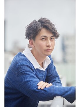 メンズサロンドットリアン(dot. lien) 【men’s salon dot. Tokyo】ゆるウェーブかきあげバング