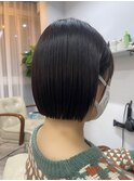 ストレート切りっぱなしボブ♪