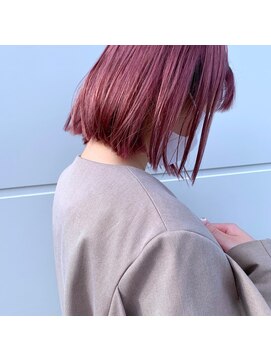 ルラン(RuLaN) 切りっぱなし×ピンクカラー