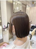 縮毛矯正、ボブ