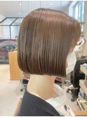 20代30代40代前下がりストレート大人ボブリップライン