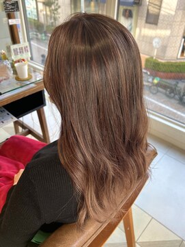 バブ バイネオリーブ(Bab by neolive) ハイライトグラデーション☆ピンクベージュ