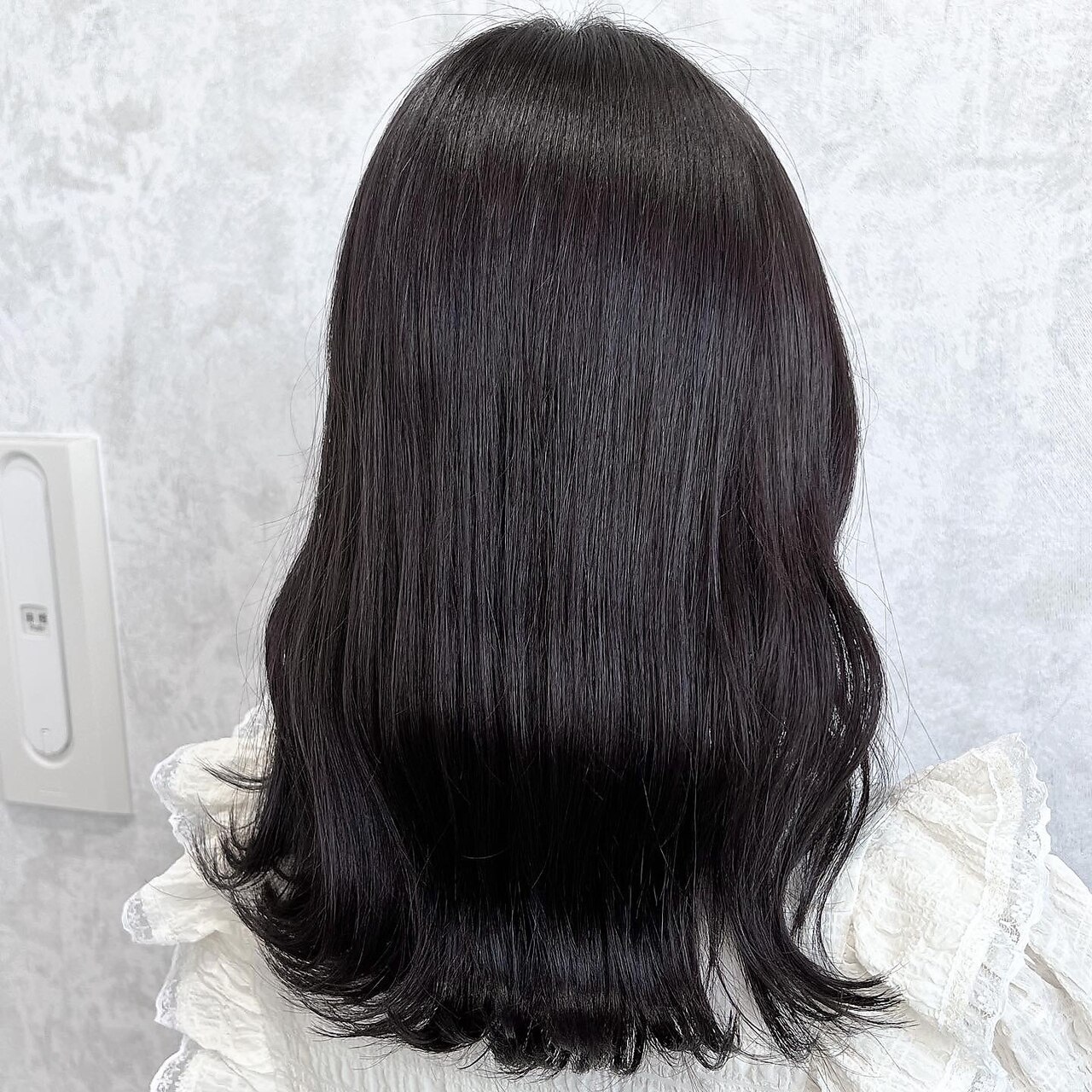 就活カラー×アッシュグレーブラック：L177583742｜デミヘアー(Demi