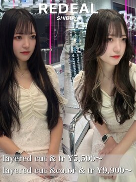 レディアル 渋谷(REDEAL) ワンホンヘア/韓国ヘア/前髪[レイヤーカット/渋谷]