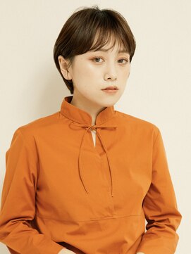 オンク 新宿(onk) 黒髪/グレーベージュ/レイヤーロング/前髪パーマ[新宿駅]