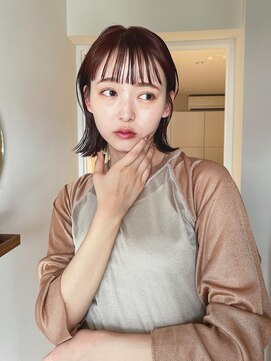 ユイル(Uil) 似合わせ小顔ボブ×暖色カラー デザインカラー