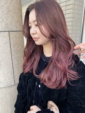 アウラ(aura) レイヤーカット チェリーレッド