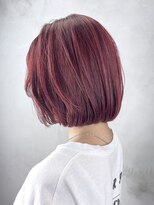 レッドボブ_ハッシュカットフルバングレッドブラウン_ba479051