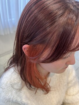 インセンス 用賀店(insence) イヤリングカラー/オレンジ/ピンクオレンジ/レイヤー/韓国風