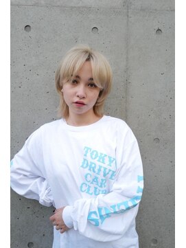 アレンヘアー 郡山開成店(ALLEN hair) ウルフレイヤー/ミディアムウルフ/ハイトーン