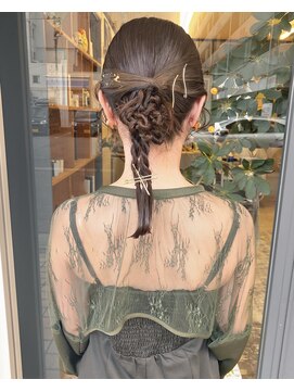 マメ(mame) ヘアセット/変わり結び/ミディアム