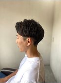 MEN’S HAIR ニュアンスパーマアッシュブラック