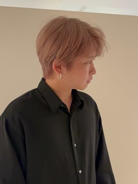 フラッグヘアー 博多駅前店(Flag HAIR) ミルクティーベージュ　ブリーチ　メンズカット　メンズ　眉毛