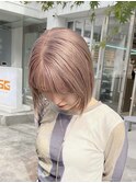 LomaliaHILLSハイトーンラベンダーボブ