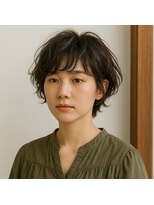 スープレックス ヘアーデザイン(SOUPREX HAIR DESIGN)&nbsp;マッシュショートボブニュアンスパーマ　20代 30代 40代 50代