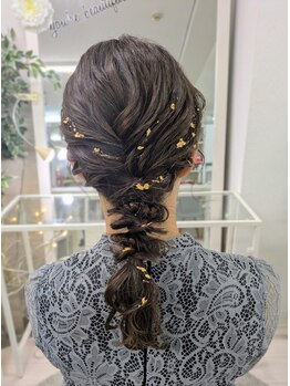 【南森町】<ヘアセット\4000～>ブライダル専門stylistによる高い技術で満足度の高い仕上がりに♪