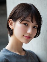 ロッソ ヘアアンドスパ 谷塚店(Rosso Hair&SPA)&nbsp;前髪顔まわりカット/外ハネボブ/丸みボブ/ショートボブ