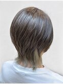 秋色イヤリングカラー×くびれボブ◎30代40代小顔レイヤー