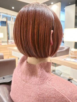 フロア(FLOOR) #ミニボブ#アプリコットカラー#金沢文庫FLOOR八木