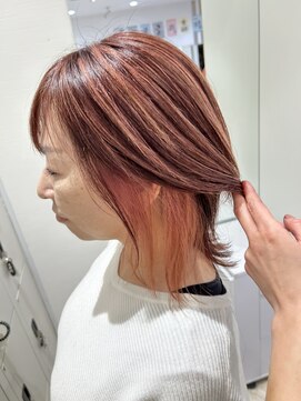 ケンジ 平塚 アネッタ(KENJE annetta) pink！ハイライト×イヤリング