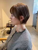 クラン バイ ナチュラル(clan by Natural)&nbsp;小顔ショート/美人ヘア/顔周りレイヤー/キャラメルブラウン/美髪