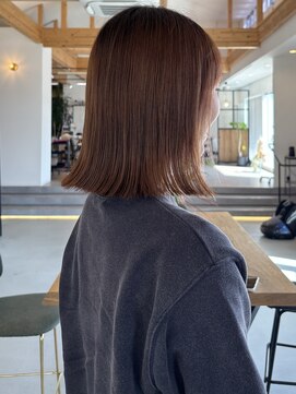 サクヘアー(39 hair) 【117.切りっぱなし・外ハネミディ】レイヤー・レイヤーカット◎