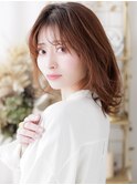 モカブラウンブリーチなしミディアムレイヤーa大宮20代30代40代