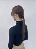 タイトポニー/結婚式/ヘアセット/銀座/新橋/有楽町/東京