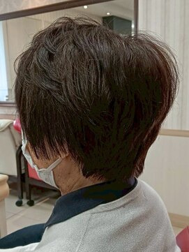 ヘアークリアー 春日部 ミセス ショートスタイル ハンサムショート 白髪染め