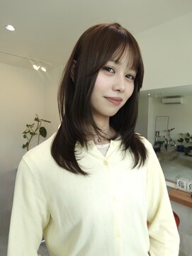 サードアベニュー(3rd Avenue.) レイヤーカット/ブラウンカラー/ブリーチなしカラー〇20代30代