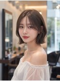 【Labimani】フレンチバングの韓国ボブ