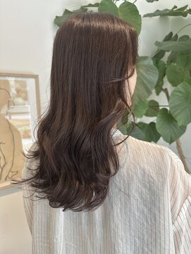 イニ 福井店(ini) ラベンダーブラウン×ミディアムレイヤー《出海》