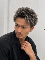 メンズ ラピス(Men's Lapis) 縦落ちツイスパ
