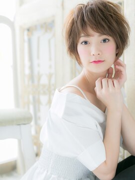 モッズ ヘア 福岡姪浜店(mod's hair) *mod's姪浜*…くせ毛風♪ルーズな小顔センシュアルショートc