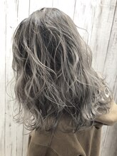 ヘア ドレス リッケ(hair dress lykke) 【lykke】外国人風ロブ×Silver ash