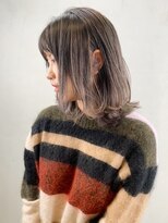 アルバム 銀座(ALBUM GINZA) ハイグラロブ_アッシュブラウンネオウルフ外ハネボブ_ba277191