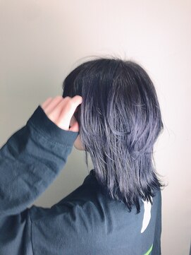 ヘアサロンエム 大宮東口(HAIR SALON M) デザインカラー/厚めバング/ローライト/スリークボブ