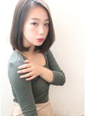 大人ボブ×アッシュブラウン